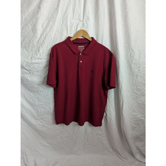 IZOD Advantage Performance Natural Stretch Men's XXL Dark Red Golf Athletic EUC - Picture 1 of 6